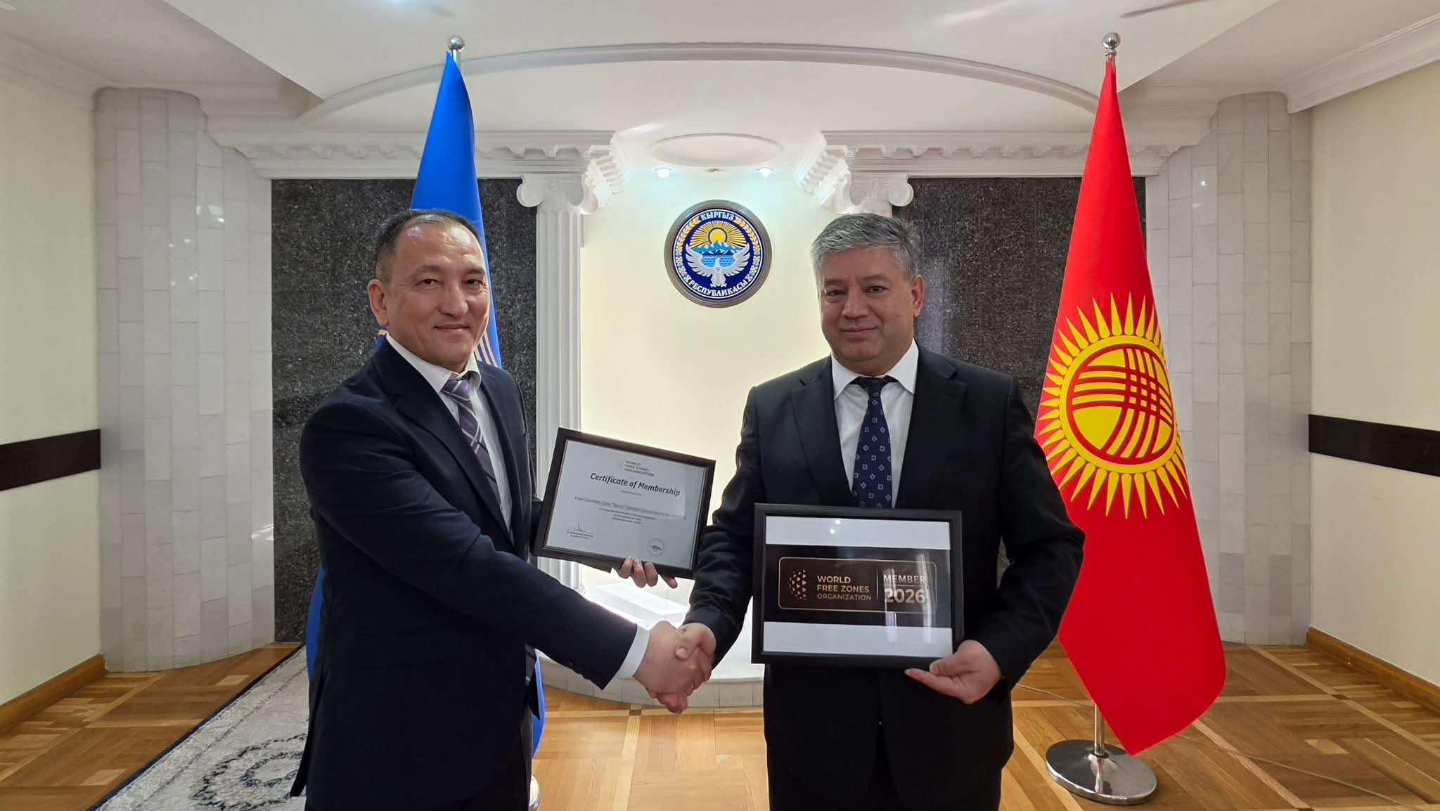 Partnership handshake with NIA officials